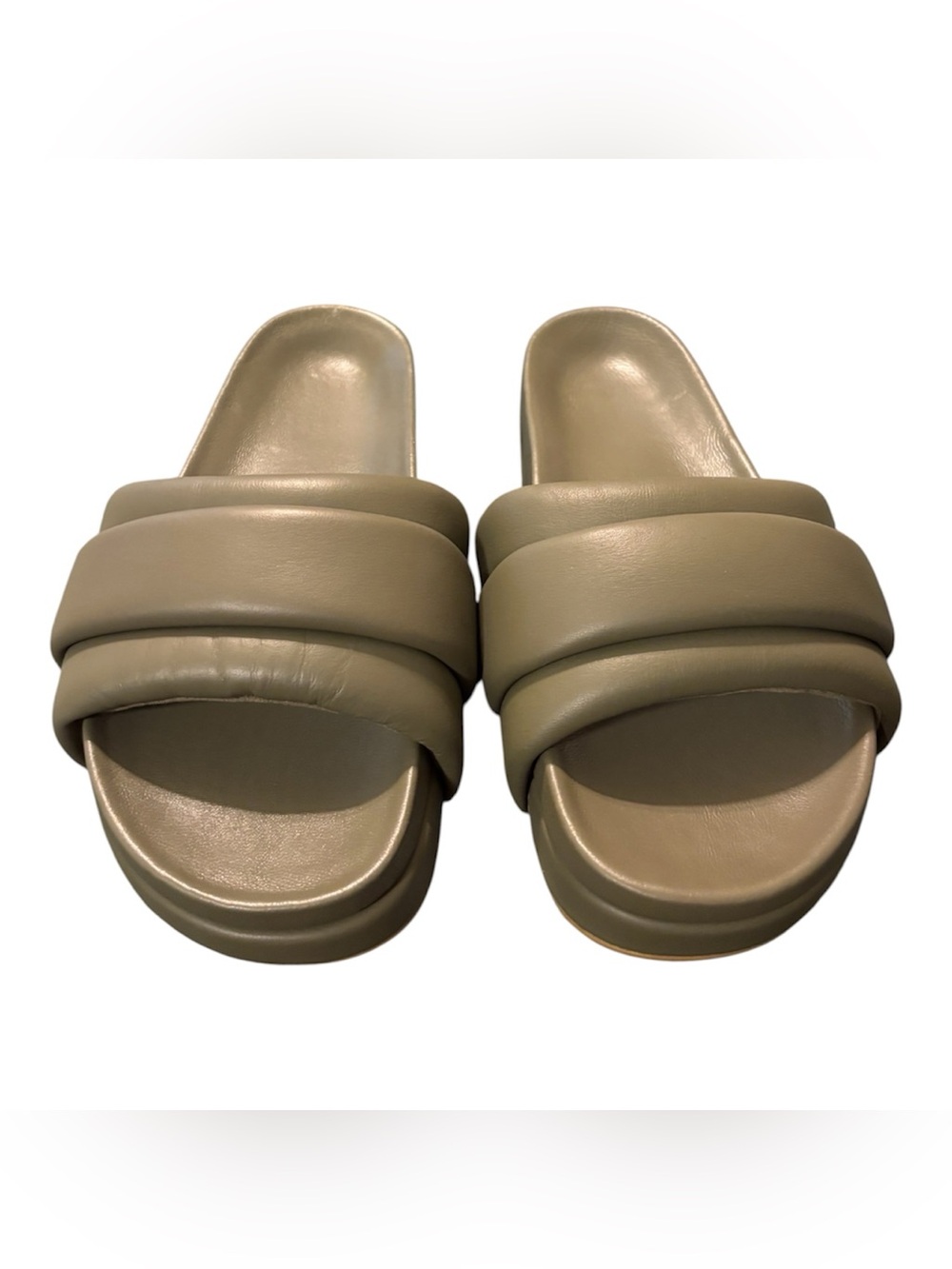 Commbi softie slides in olive green